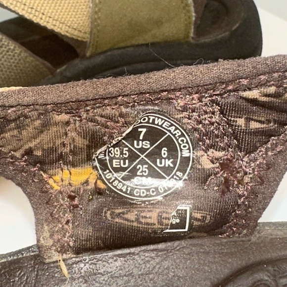 Keen Newport H2 Sandals - Army Green & Black -Size 7 Waterproof Hiking - Picture 10 of 13